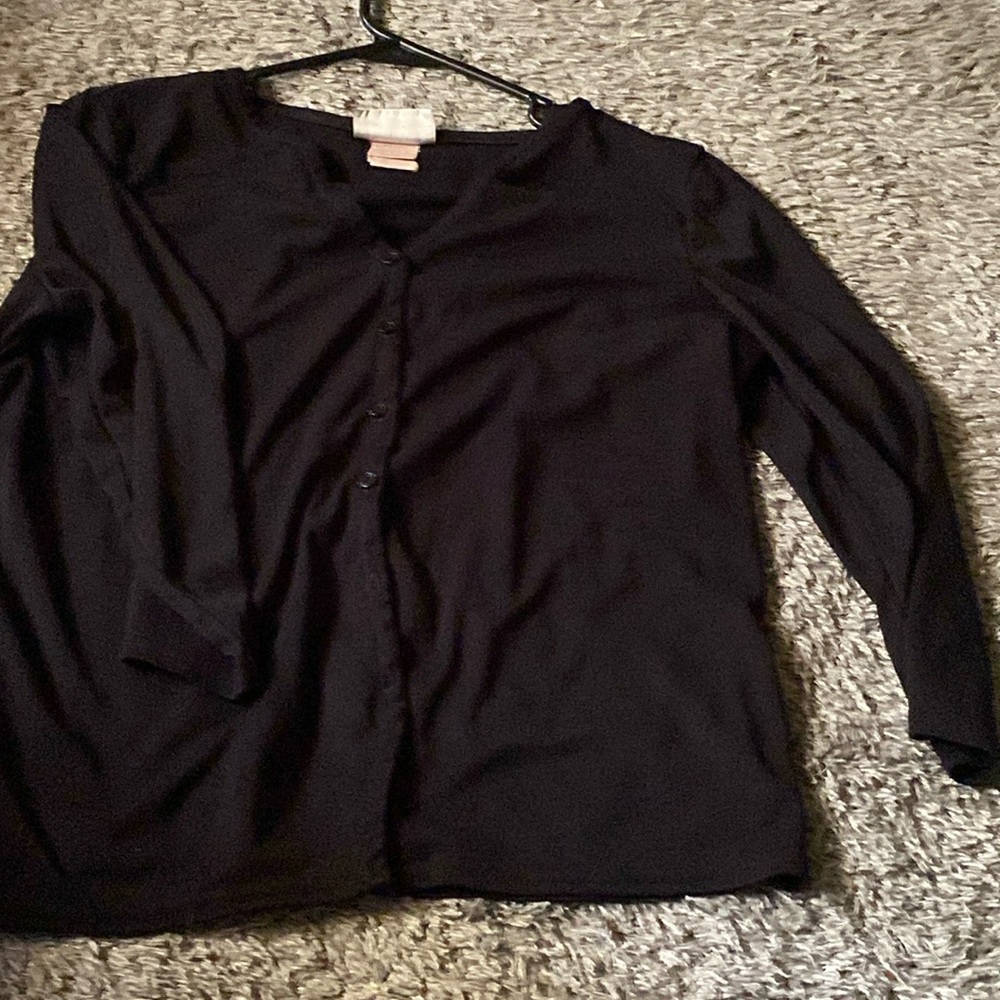 Black button up shirt